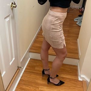 Light pink winter skirt